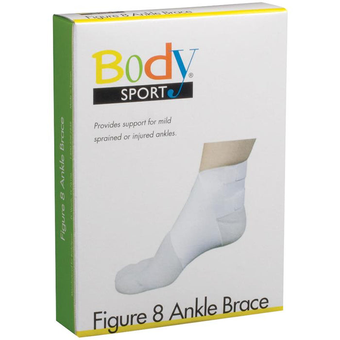Body Sport Figure 8 Elastic Ankle Brace, 3" Wide, Large