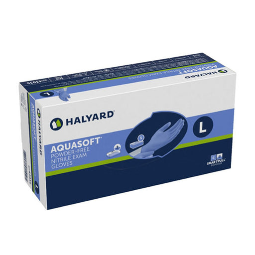 Halyard AquaSoft Nitrile Exam Glove, Blue 300 gloves / box